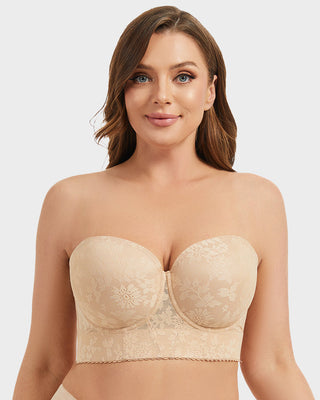 Gladmakende Kant Longline Straploze Beugel-BH