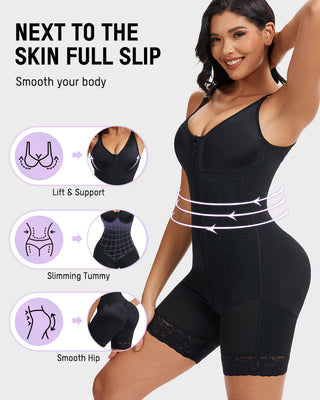 Corrigerende Body Shaper met Rits & Bil Lift – Fajas Colombianas
