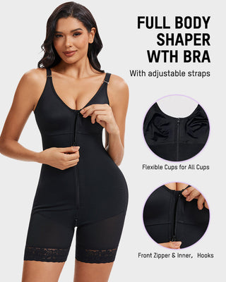 Corrigerende Body Shaper met Rits & Bil Lift – Fajas Colombianas