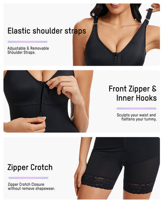 Corrigerende Body Shaper met Rits & Bil Lift – Fajas Colombianas