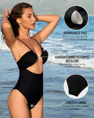 Dames Badpak – Flatterend, Speels & Hoog uitgesneden