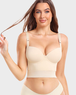 Longline Push-Up BH met Ingebouwde Shapewear