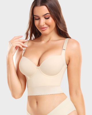 Longline Push-Up BH met Ingebouwde Shapewear