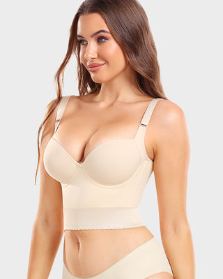Longline Push-Up BH met Ingebouwde Shapewear