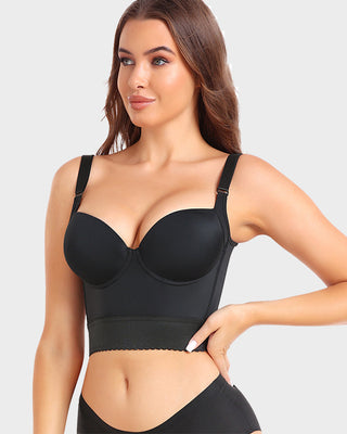 Longline Push-Up BH met Ingebouwde Shapewear
