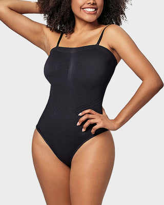 Naadloze Bandeau Shaping Bodysuit met Afneembare Bandjes