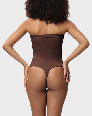 Naadloze Bandeau Shaping Bodysuit met Afneembare Bandjes