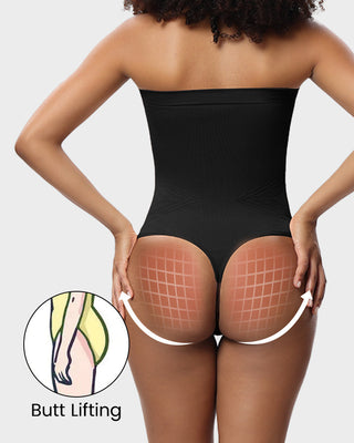 Naadloze Bandeau Shaping Bodysuit met Afneembare Bandjes