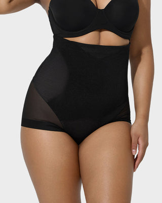 Hoge Taille Mesh Shapewear Panty met Billift