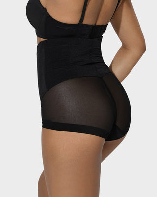 Hoge Taille Mesh Shapewear Panty met Billift