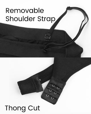 Naadloze Bandeau Shaping Bodysuit met Afneembare Bandjes