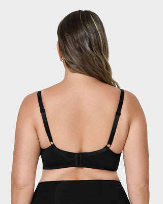 Push-Up BH met Diepe V-Hals en Kantafwerking – Volledige Bedekking