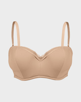 Beugel-BH met Voorgevormde Cups en Kantafwerking – Afneembare Bandjes