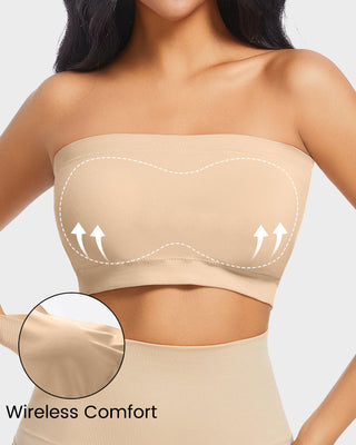 Naadloze Comfort Strapless Bandeau BH met Padding