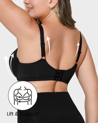 Voorgevormde Beugel-BH met Volledige Bedekking en Mesh Accenten