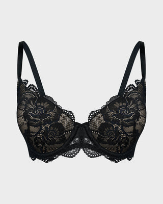 Kanten Push-Up BH – Volledige Bedekking