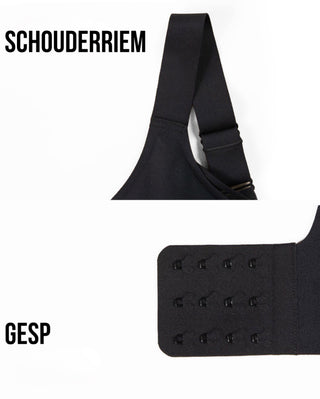 Sujetador con parte delantera de malla y forma contorneada