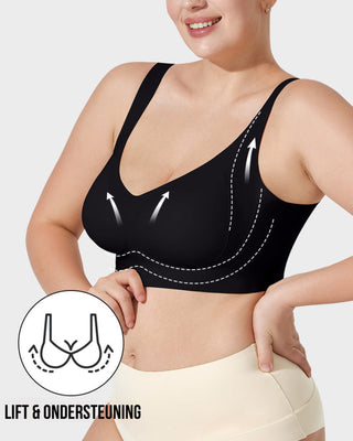 Sujetador sin aros para el confort diario: moldea y sujeta