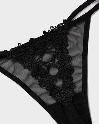 Mesh V-String met Kantafwerking