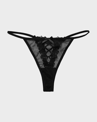 Mesh V-String met Kantafwerking