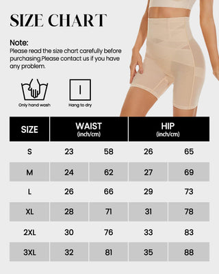 Yack Saint® Mesh Hoge Taille Shapewear Shorts