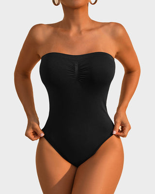 Strapless Bodysuit met Buikcontrole en Sculpting Effect