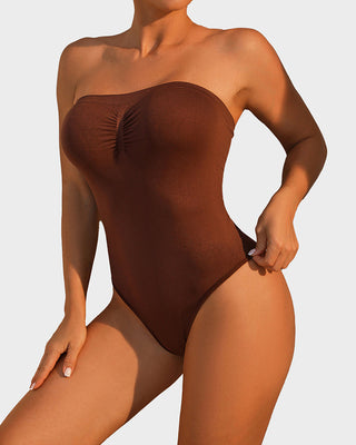 Strapless Bodysuit met Buikcontrole en Sculpting Effect