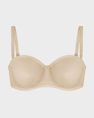 Strapless Mesh Beugel-Balconette BH